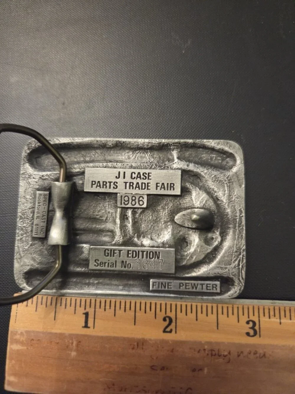 Vintage New Pewter JI Case Parts Land Of‎ Opportunity Trade Fair 1986